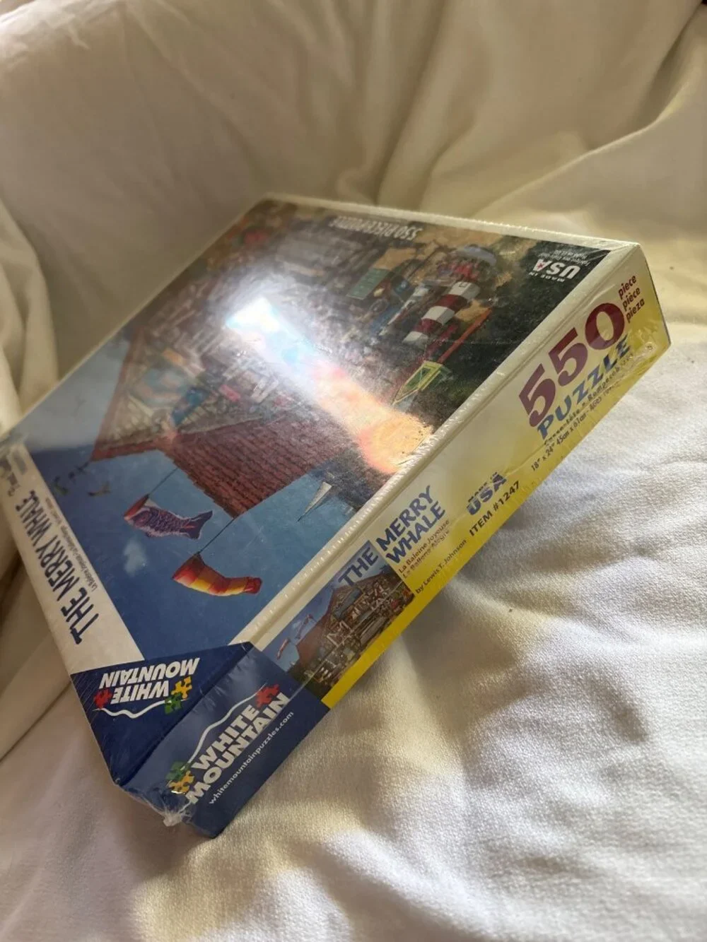 The Merry Whale 550-Piece Puzzle By White Mountain Premium Thicker Pieces Coasta